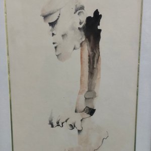 Obra de Técnica Mixta de Pilar González Firmada y Datada - imagen 4