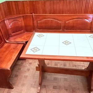 Juego de Esquinero de Madera con Mesa y Azulejos - imagen 10