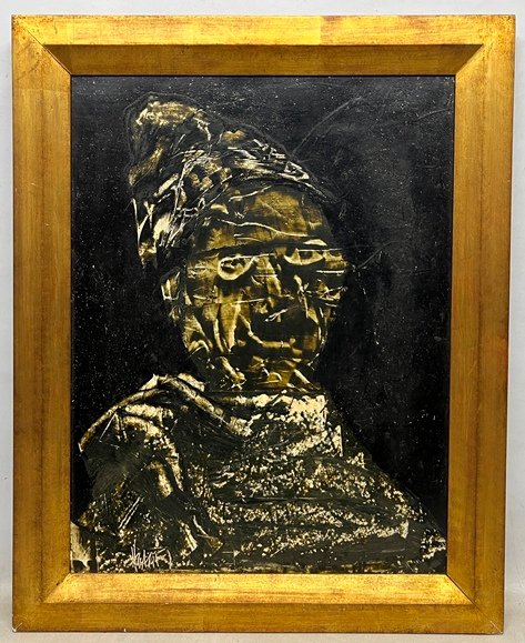 Lote siguiente: Pintura de Hugo Nantes - Acrilico sobre papel pegado en tela