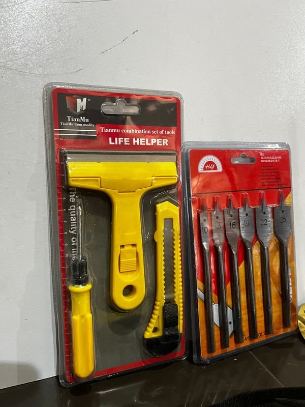 Conjunto de herramientas de trabajo 4Ps con resistencia de calefon y herramientas de madera - imagen 2