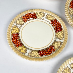 Diez piezas de loza inglesa, plato de masas, platillos y rabaneras - imagen 6