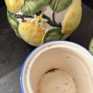 Jarra, Azucarera y Jarrón Decorativos Estilo Italiano con Limones - imagen 3