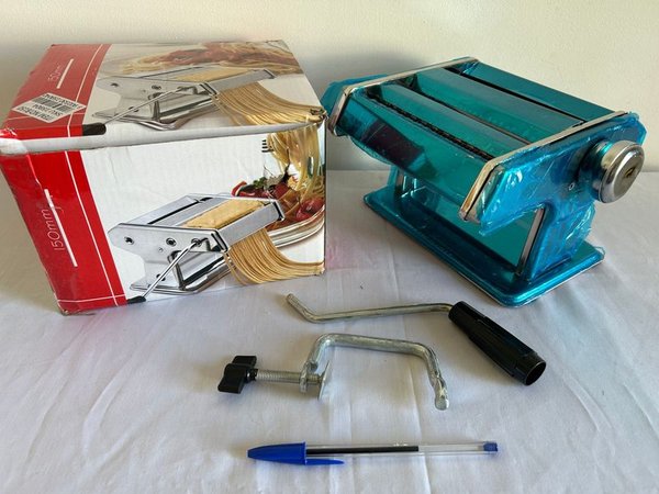 Máquina para Hacer Pasta Fresca, Color Turquesa