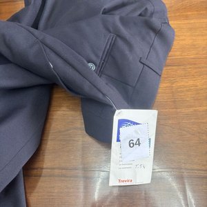 Pantalón de Vestir Azul Marino Talle 54 Marca Trevira - imagen 2