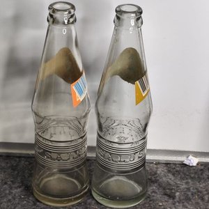 Dos Botellas Antiguas Salus Pomelo y Naranja - imagen 3