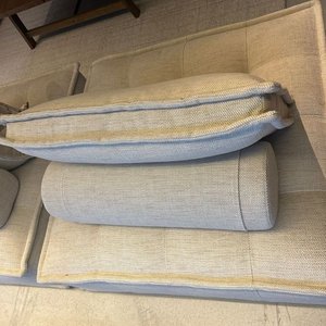 Sofá Modular de Tela Beige - Dos Módulos 1x1 Metro - imagen 3
