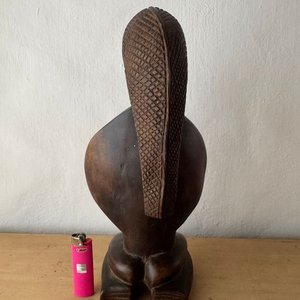 Figura Africana de Madera Tallada - imagen 3