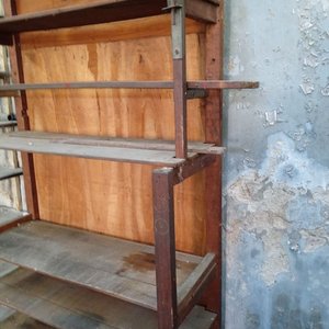 Estantería de Madera con 8 Estantes Metálicos - imagen 2