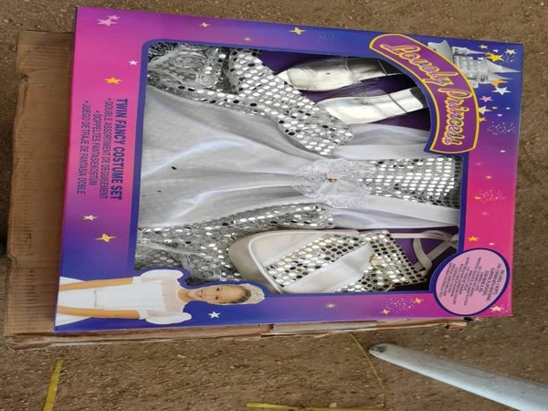 Disfraz Infantil "Lovely Princess" de Lentejuelas Plateadas
