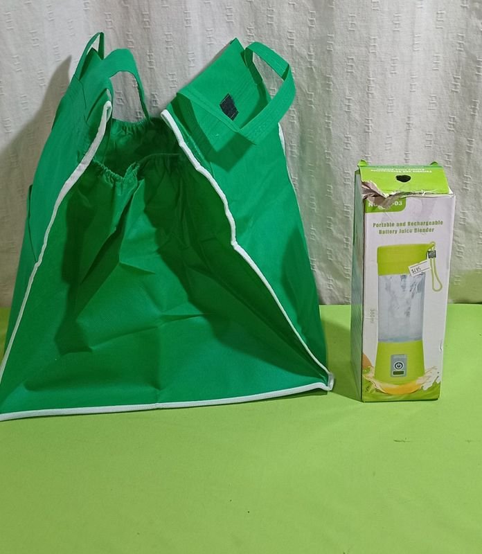 Bolsa para carro de supermercado y licuadora portatil recargable - imagen 2