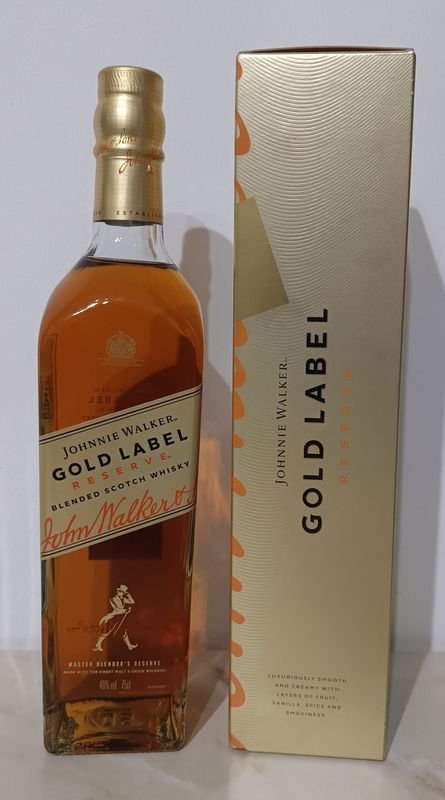 Lote siguiente: Botella de Whisky Johnnie Walker GOLD LABEL (750 ml) - Un whisky super delicioso