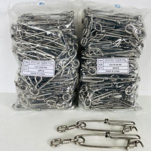 Lote siguiente: 100 Mosquetones Giratorios de Acero Inoxidable 3x17 cm
