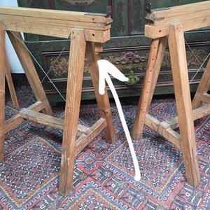 Par de Caballetes de Madera para Mesa de Arquitectura - imagen 6