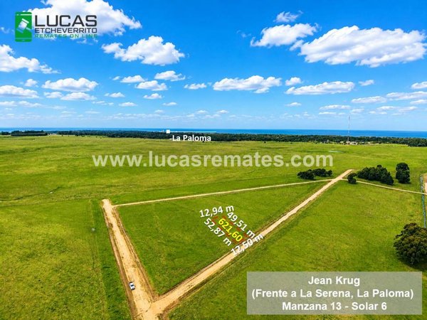 Terreno de 621,60 m² en La Paloma, Rocha: A minutos de la playa y laguna