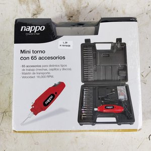Lote siguiente: Mini Torno Nappo 12 Volt con 65 Accesorios y Maletín