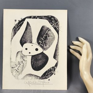 Serigrafía "Unidad" de Ofelia Oneto (1975) - Ediciones El Trébol - imagen 3