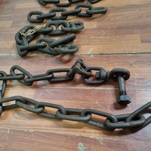 Conjunto de Tramos de Cadenas de Hierro Rústicas para Trabajos Pesados - imagen 3