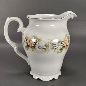 Conjunto de Porcelana Brasilera Schmidt: Tetera, Lechera, Dulcera y Cafetera con Flores - imagen 12