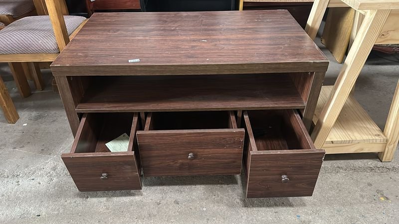 MESA RATONA 3 CAJONES - Mueble de madera con tres cajones