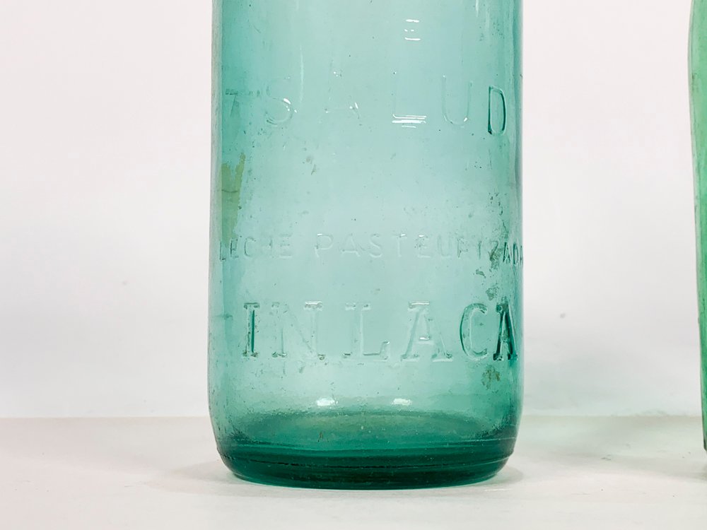 Botellas de vidrio para leche con monograma Conaprole - imagen 2