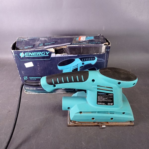 Lijadora Orbital Eléctrica ENERGY FS60 con Caja Original