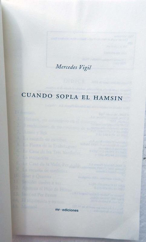 Cuando Sopla El Hamsin. Novela Histórica de Mercedes Vigil. - imagen 2