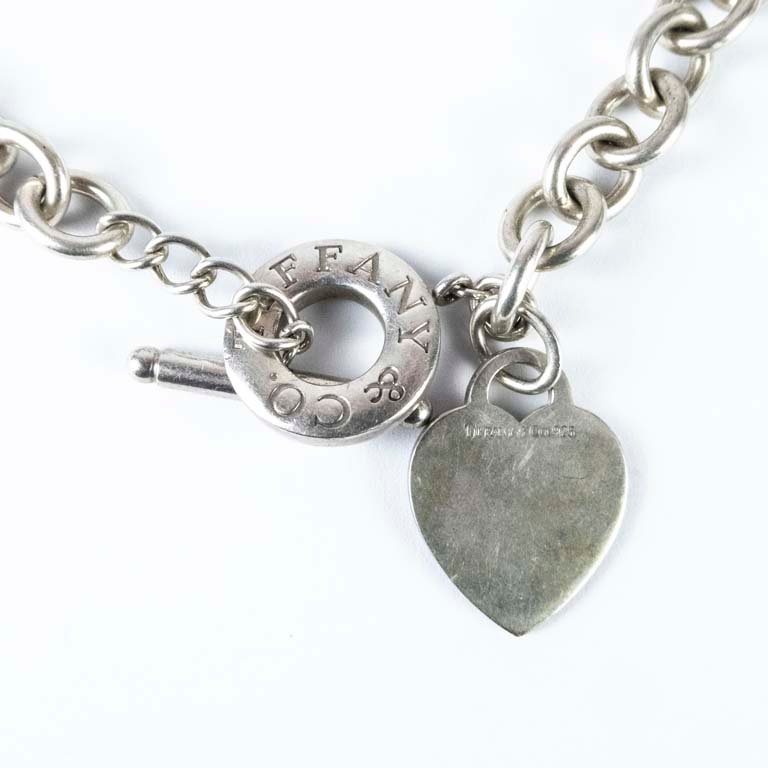 Collar de plata Tiffany con pendiente en forma de corazón - imagen 2