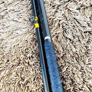 Caña de Pesca Marine Sports 4.20m, 2 Tramos, Negro y Amarillo - imagen 4
