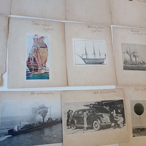 Lote de Postales Antiguas: Aviación Militar, Barcos y Uniformes (1924) - imagen 3
