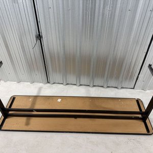 Mesa Rectangular Multiuso Estructura Metálica Tapa Imitación Madera - imagen 11