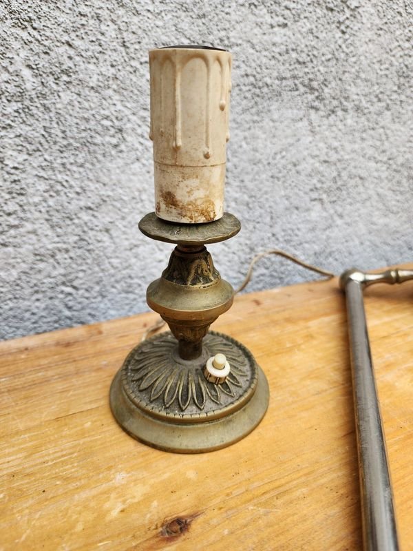 Lote de Piezas de Bronce y Duchero Antiguo