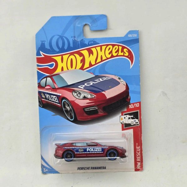 Hot Wheels Porsche Panamera Policía Rojo y Azul
