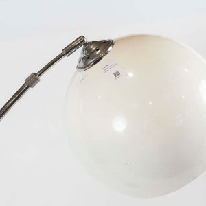 Lámpara de Pie Arco Cromado con Esfera Blanca - imagen 2