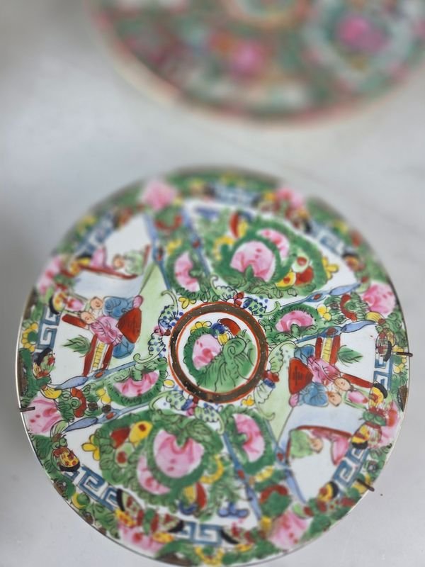 Platos de porcelana oriental pintados a mano - imagen 2