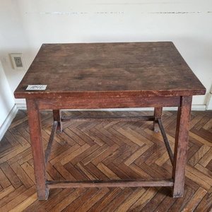 Antigua Mesa de Arrimo Rústica en Madera Maciza - imagen 2