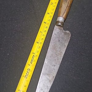 Cuchillo Antiguo RAAL Hoja de Acero con Cabo de Guampa Rubia - imagen 7