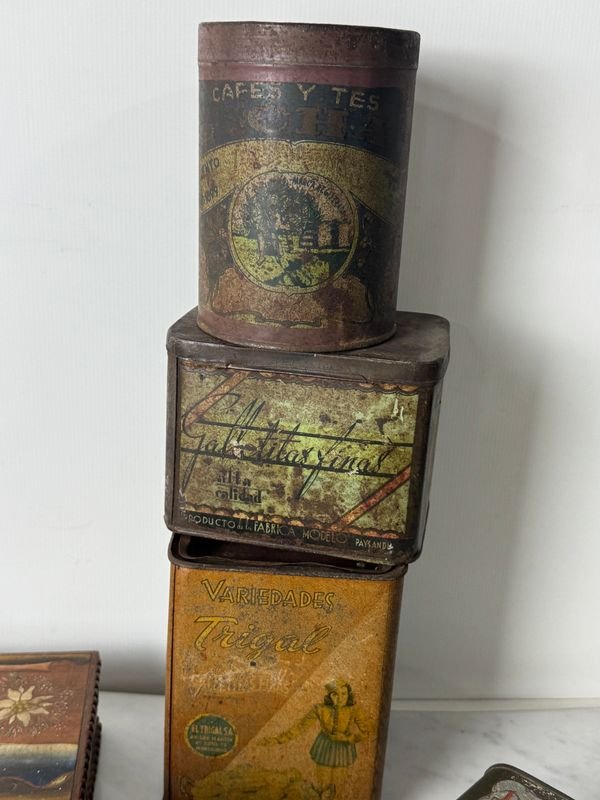 Colección de latas vintage de diferentes marcas - imagen 7