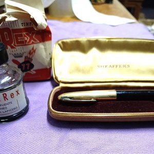 Lapicera Sheaffer's de Tinta Líquida con Estuche y Tinta Rex - imagen 4