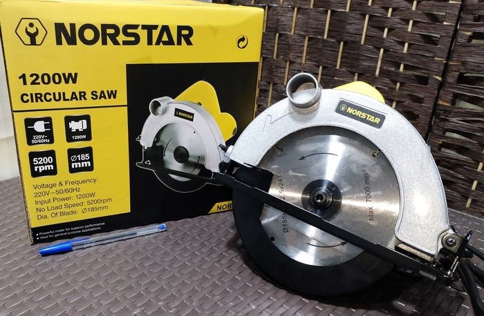 Sierra Circular Recargable Norstar 1200W con 2 Baterías de Litio y Accesorios