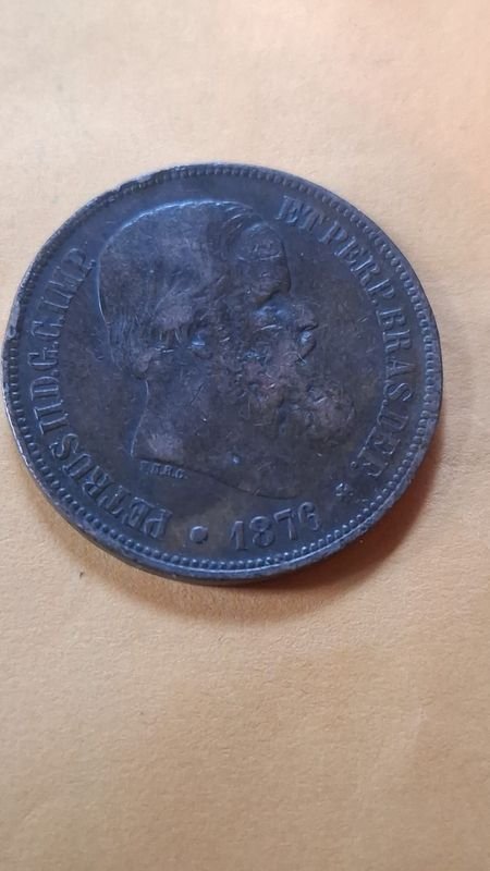 Moneda brasileña de 1876 - imagen 2