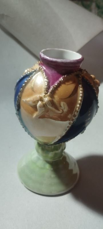 Mate de Porcelana Antiguo Estilo Isabelino