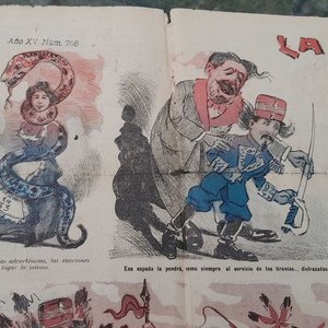 Periódico "La Mosca" de Octubre 1905 - Prensa Satírica Uruguaya - imagen 9