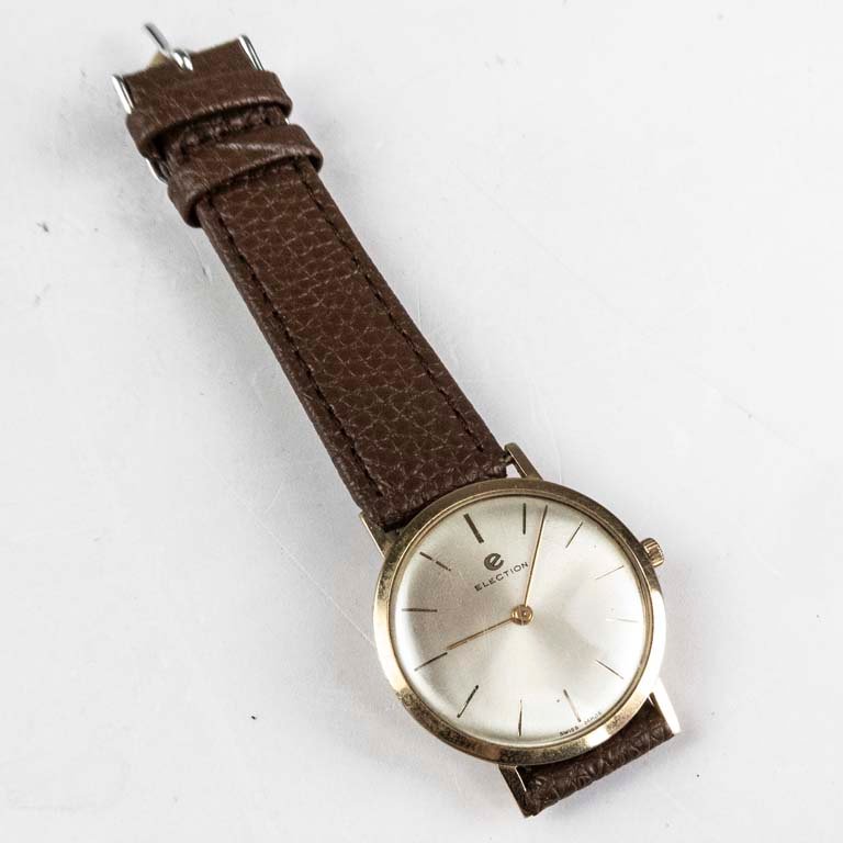Reloj de lujo suizo con malla de cuero - imagen 2