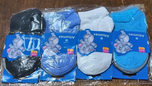 Pack 12 Pares de Soquetes Infantiles "Altomax" Talle 4-6 Años