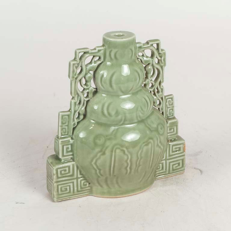 Base de Lámpara China de Porcelana Verde Estilo Moderno