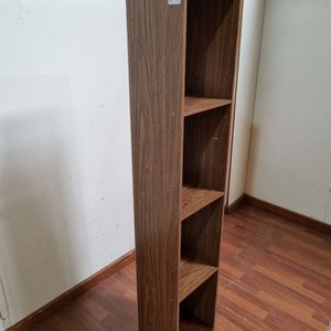 Estantería Alta Minimalista Diseño Castaño 4 Estantes 30x25x159cm - imagen 2