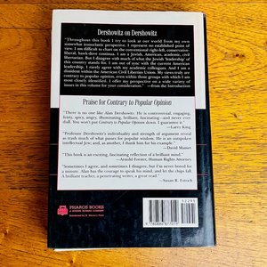 Libro "Contrary to Popular Opinion" de Alan M. Dershowitz - imagen 3