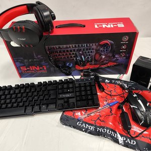 Combo Gamer T-Wolf TF850 5-en-1: Teclado, Mouse, Parlantes, Auriculares y Mousepad con Luces LED - imagen 3