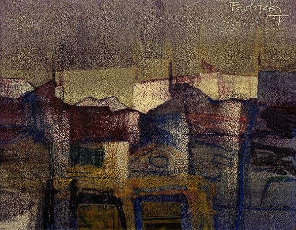 Obra "Ciudad" de Raúl Pavlotzky - Técnica Mixta sobre Tela - imagen 1