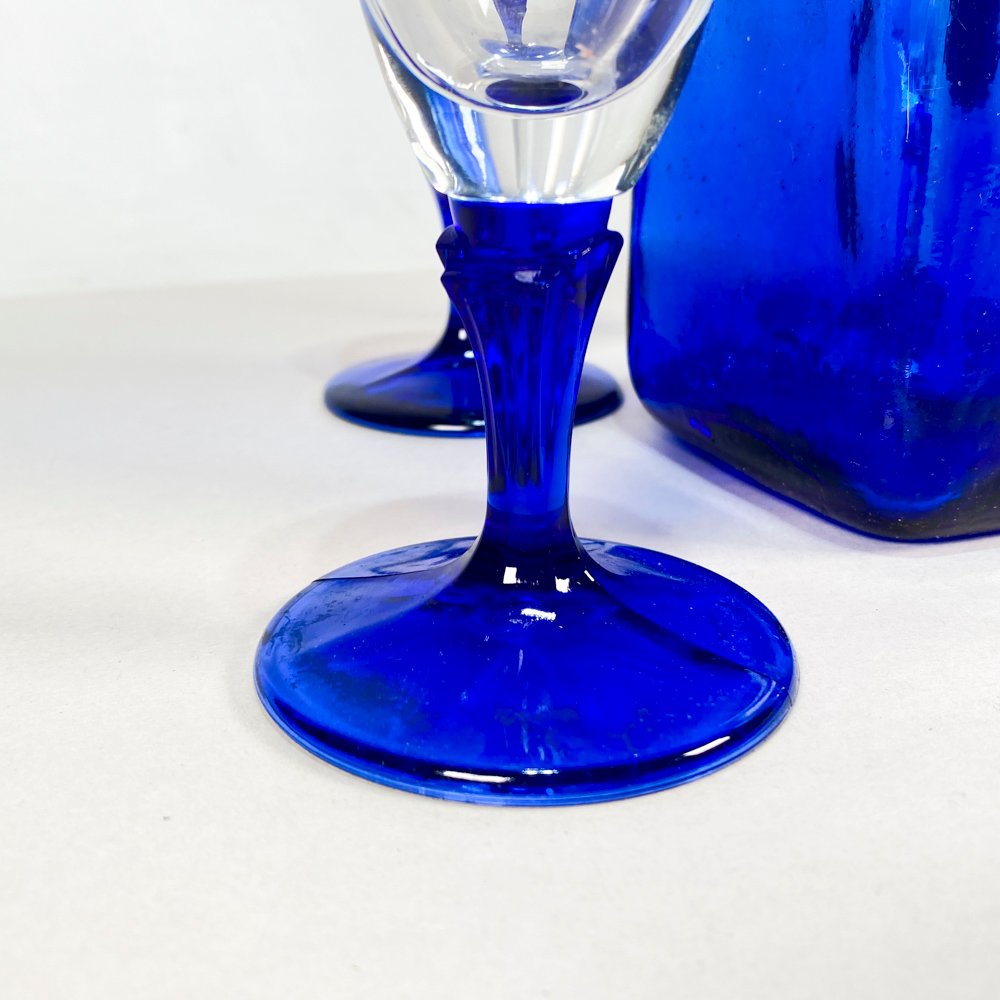 Vajilla de vidrio azul - imagen 2